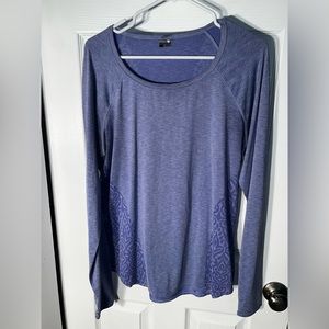 Marmot Fitted Purple and Blue Long Sleeve
